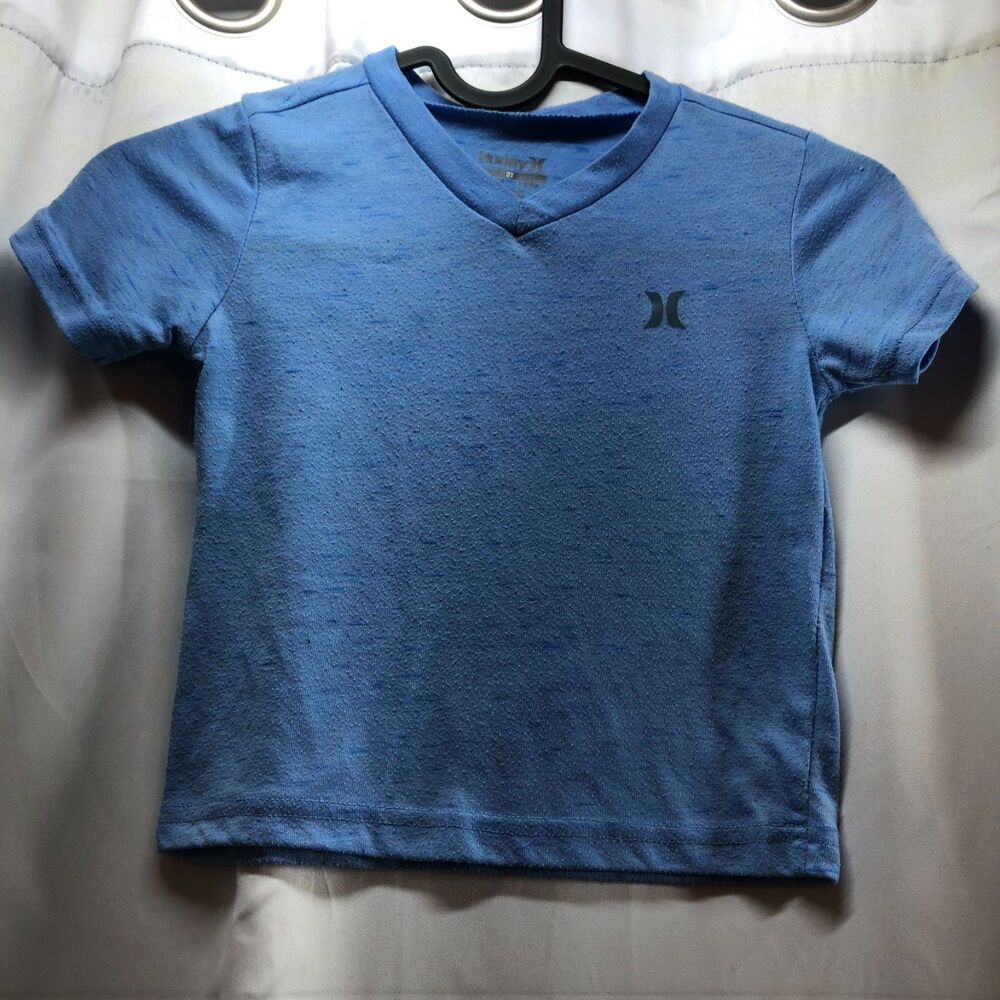 Hurley Toddler T-shirt V-neck Size 2T Blue Piling No Care Tag
